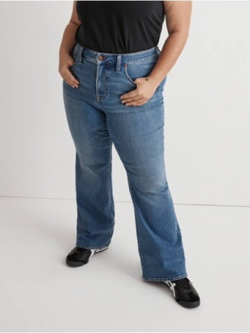 Madewell Plus Skinny Flare Jeans in Elevere Wash Sz 22W
